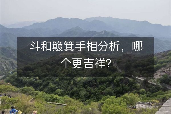 斗和簸箕手相分析，哪個(gè)更吉祥？